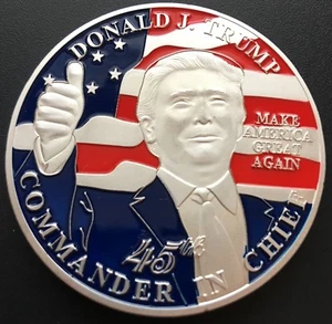 Donald Trump 45th Commander in Chief Coin / Token - Make America Great Again - Picture 1 of 2