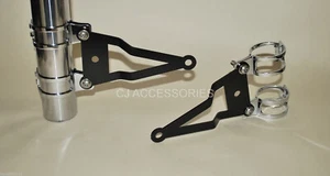 Soportes de faros montados en horquilla de motocicleta negros 43 mm-46 mm abrazaderas GSF1200 Bandit - Imagen 1 de 2
