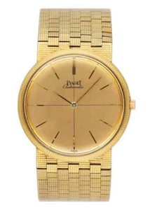 Piaget 12301 C 4 Champagne Dial 18K Yellow Gold Mens Watch - Picture 1 of 8