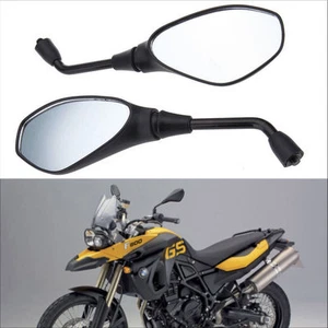 Motorcycle Rear View Mirror 10mm For BMW F650GS F800GS F800R Aprilia Tuono SL750 - Picture 1 of 9