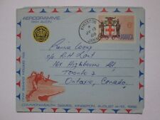 Jamaica - Canada 1966 Air Letter 6d canc. Kingston Commonwealth Games Cover C34