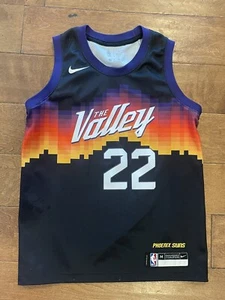 Deandre Ayton Phoenix Suns Nike Swingman Jersey Black City Edition Youth Medium - Picture 1 of 3