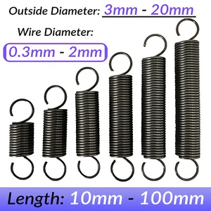 Expansion Spring Tension Extension Expanding Extending Springs 10mm-100mm Length - Picture 1 of 246