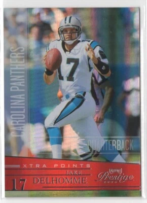 2006 Playoff Prestige Jake Delhomme #20 XTRA POINTS RED SN#/100 - Image 1 of 2