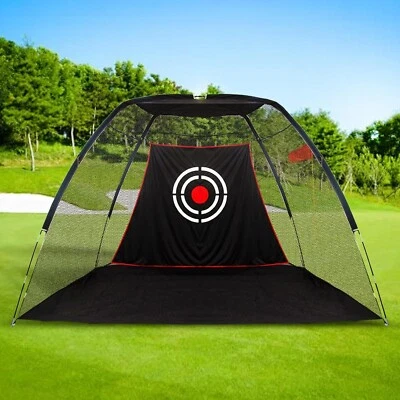 Gagalileo 10 x 7FT Golf Practice Net Hitting Driving Training Aids w/Carry Bag