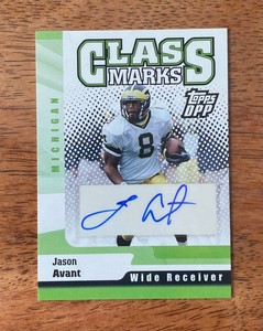 Jason Avant 2006 Topps DPP Class Marks Autographs RC Eagles