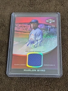 2011 TRIPLE THREADS SINGLE /99 JERSEY AUTO MARLON BYRD CUBS - Picture 1 of 1