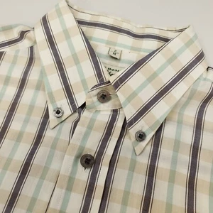 Ben Sherman Shirt Vintage MEDIUM Relaxed Fit - SHORTER SLEEVES 32.5" Classic Fit - Picture 1 of 13