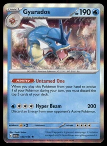 Gyarados SV: Scarlet & Violet 151 Holo #130/165 Pokemon Card - Picture 1 of 2