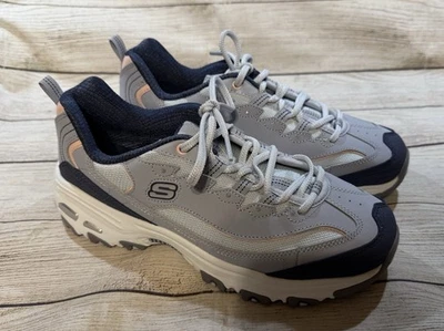 Skechers D'Lites Azul Claro Rosa Estrás Espuma con Memoria Refrigerada por Aire Talla 8.5 GOH Foto 1 de 4