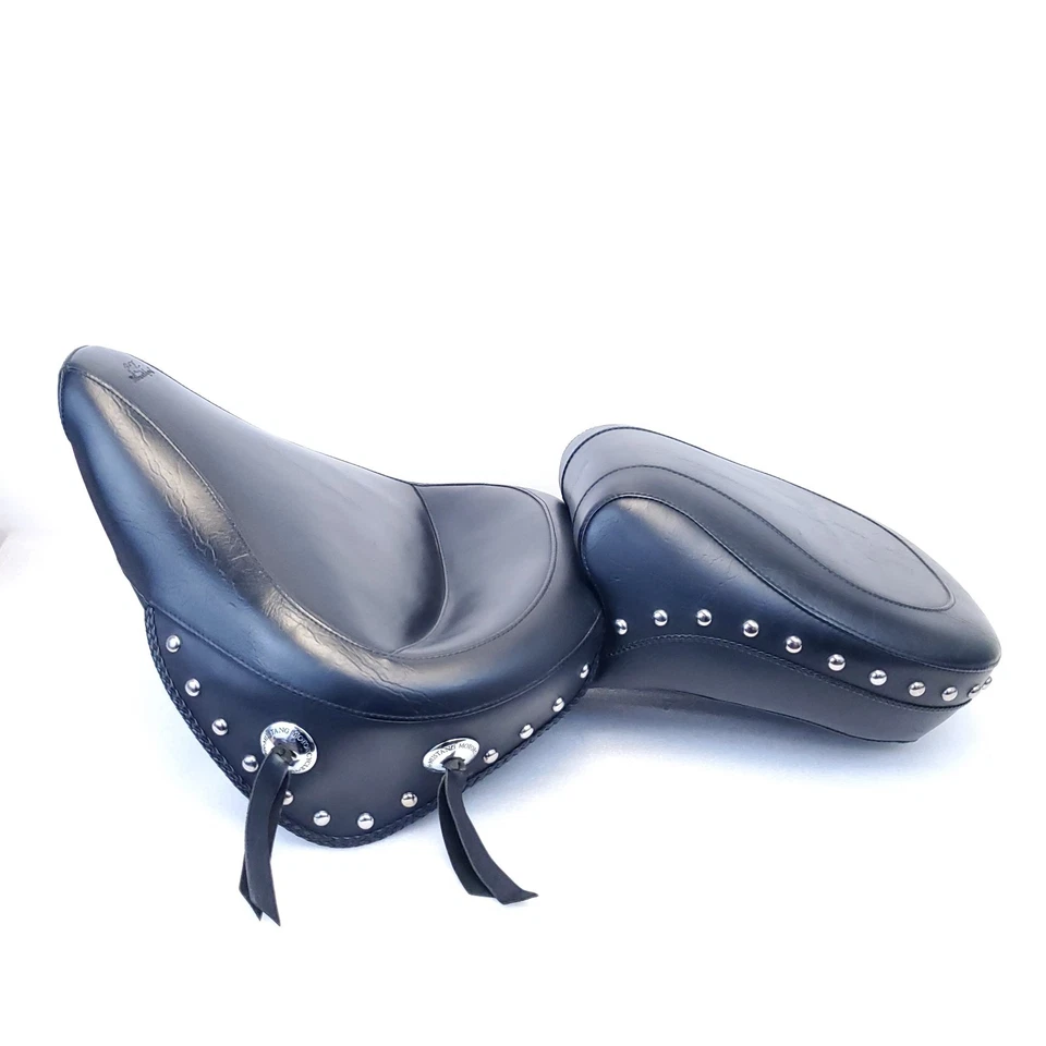Asiento de motocicleta Mustang Heritage clásico 2up una pieza ancho touring 07-17 de lujo Foto 1 de 4
