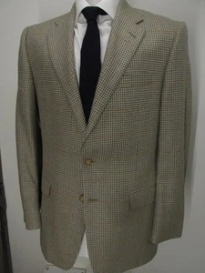 HICKEY FREEMAN wool silk linen houndstooth sport coat 40 R Mint! S01 - Picture 1 of 10