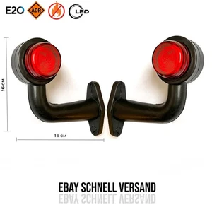 2x LED Begrenzungsleuchten Positionsleuchten 12V 24V LKW PKW Paar Umrissleuchten - Bild 1 von 10
