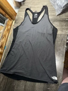 Camiseta sin mangas The North Face para mujer grande Flash Dry espalda deportiva negra/gris - Imagen 1 de 6