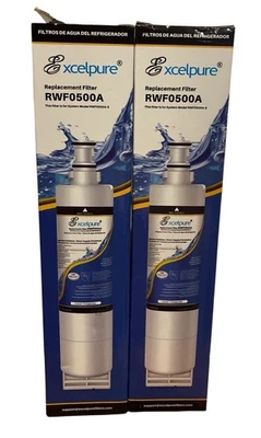 2-PACK Excelpure RWF0500A Refrigerator Water Filter replacement - New - Image 1 of 2