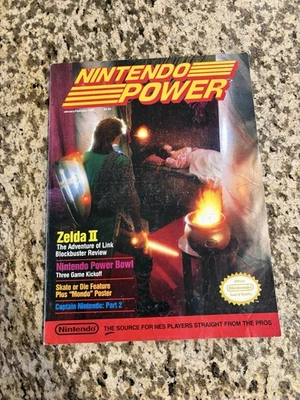NINTENDO POWER 1989 Vol Issue #4 - Zelda 2: Adventure of Link W/ Poster Complete - Image 1 of 4