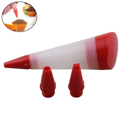  Silicone Cream Decorating Pen Kit Cake Piping Syringe DIY Squeezing Cream - Imagen 1 de 4