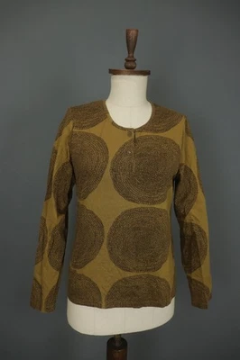 Marimekko Multi Polka Dot Cotton Long Sleeve 2 Button Front Blouse Top Size M - Image 1 of 4