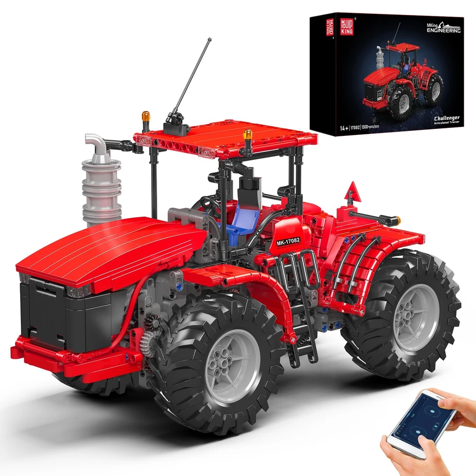 Mould King 17082 Remote Controlled Tractor Red Car Model Building Block Toy Gift - Image 1 of 4