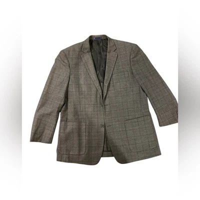 Blazer Paul Frederick clásico a cuadros para hombre 100 % lana talla 46L Foto 1 de 4