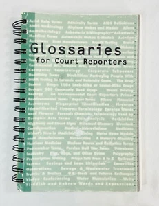 Glossaries For Court Reporters Book 1994 - Picture 1 of 9
