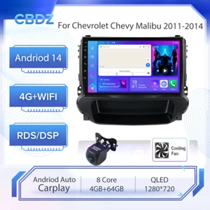 Car Radio for Chevrolet Chevy Malibu 2011-2014 Wireless CarPlay & Android Auto - Picture 1 of 21