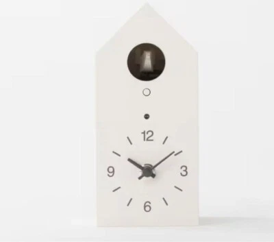 MUJI Reloj de Cuco Mecánico Reloj de Pared Sensor de Luz Blanca MJ-CCWS1 USADO Japón Foto 1 de 4