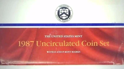 1987-P-D US Mint Set 10 Coins 22scr0412-2 - Image 1 of 4