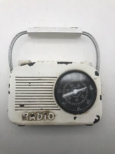 Vintage Looking Metal Portable Stereo Radio Coin Bank - Picture 1 of 8