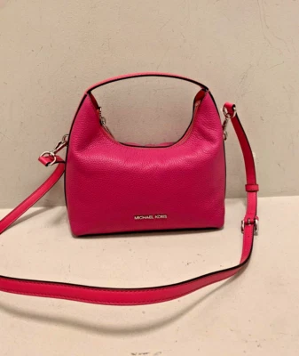 Michael Kors Ember Small Women Leather Messenger Shoulder Purse Bag(Dragonfruit) - Image 1 of 4