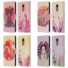 HEAD CASE DESIGNS WOODLAND ANIMALS LEATHER BOOK CASE & WALLPAPER FOR LG PHONES 1