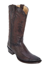 LOS ALTOS FADED BROWN SNIP TOE ORIGINAL LIZARD TEJU WESTERNSTIEFEL EE+ 940716 - Bild 1 von 3