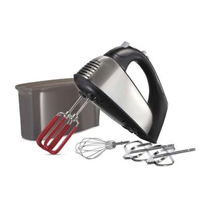 HANDHELD BLENDER MIXER 6 Speed with Snap-On Case and 5 Attachments - Picture 1 of 12