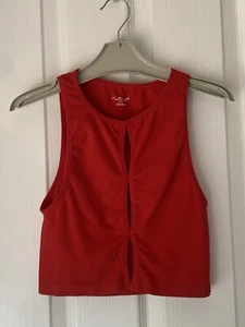 T-SHIRT SIZE 4 URBAN OUTFITTERS CROPPED XS RED TEENS GREAT CONDITION - Picture 1 of 4