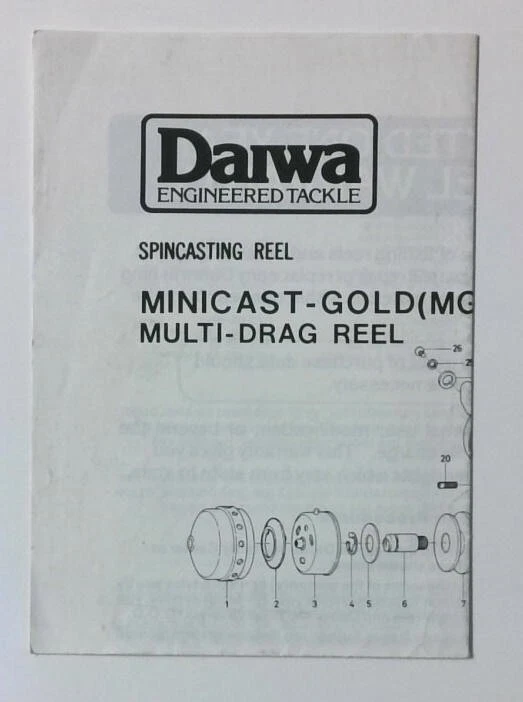 Folleto de aparejos de pesca de agua dulce sistema de carrete giratorio Daiwa de colección Foto 1 de 1