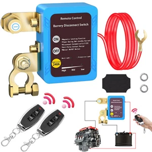 Car Remote Battery Disconnect Switch Automatic Power Shut Off Switch 12V 240A - Picture 1 of 14