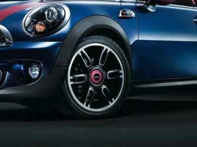 NEW MINI R55 R56 R57 R58 17" ALLOY WHEEL RIM CENTRE HUB CAP BLACK 36136862438 - Image 1 of 3