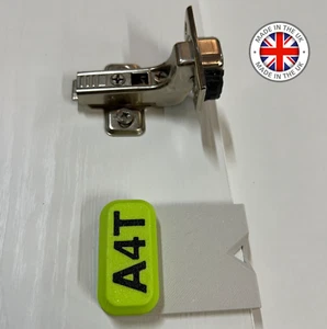 Standard inset hinge plate marking jig. 3D printed, PLA+ plastic with metal pins - Picture 1 of 3