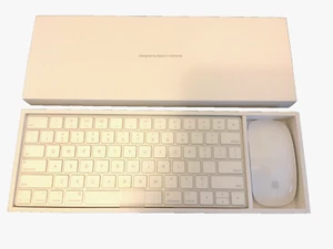 New Apple Mac Wireless Keyboard (A1644) and Magic Mouse (A1657) Combo Kit - Photo 1/3