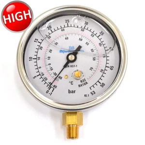 Manometro di alta pressione scale gas R32 e R410A a bagno di glicerina - Foto 1 di 2