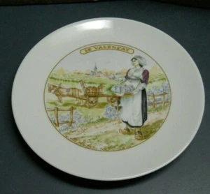 PLACA DE COLECCIONISTA LE VALENCAY DE COLECCIÓN 7,5" APLCO FRANCIA SERIE QUESO PORCELANA - Imagen 1 de 4