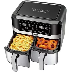 INALSA Air Fryer NutriFry Dual Zone 2100W 10L with Sync Dual Basket - Picture 1 of 6