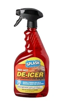 SPLASH Red Hot Descongelador Parabrisas Gatillo Spray 32 Onzas, Nuevo. Derrete el hielo de forma segura Foto 1 de 4