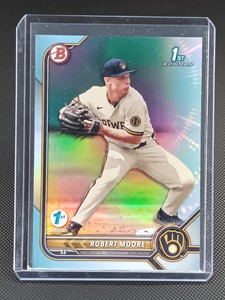 ROBERT MOORE 2022 Bowman Draft First 1st Edition #BD-131 SKY BLUE FOIL