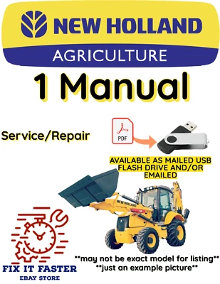 NEW HOLLAND 555E BACKHOE LOADER MANUAL HYDRAULIC SYSTEM SERVICE PDF USB - Image 1 of 2