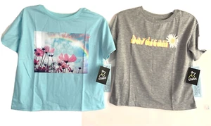 Lot of 2 Girls' Pajama Tops Size Large (10-12) 'Dreamy' & 'Daydream' Art Class - Picture 1 of 10