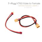 5~50cm 14AWG RC Battery Extension Cable T-plug XT60 Connector Male/Female Plugs