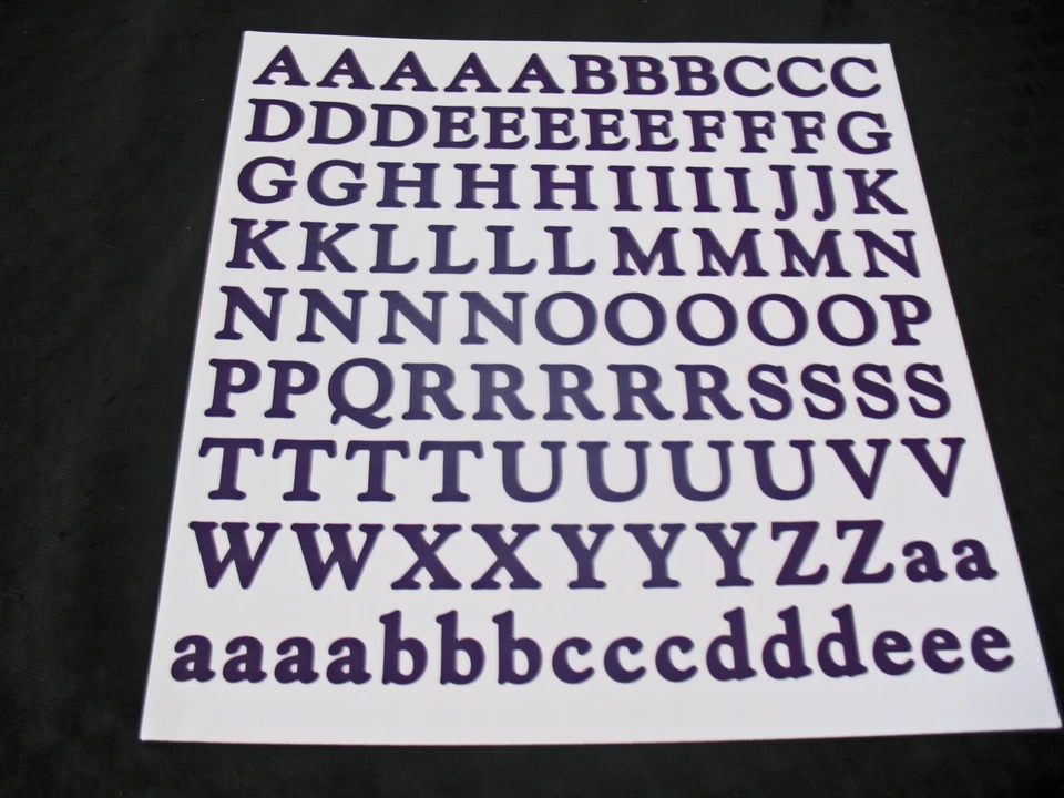 LETRAS DEL ALFABETO, GRANDES ABC/123 SCRAPBOOKING RECUERDOS CREATIVOS NUEVOS COLORES Foto 1 de 1