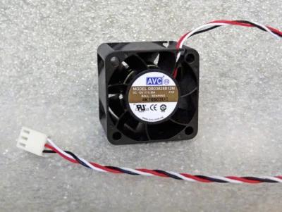 NEW AVC 38mm x 38mm x 28mm Server Fan 12.5 CFM 11" Leads 12V DC 38x28mm 38x38mm  - Image 1 of 2