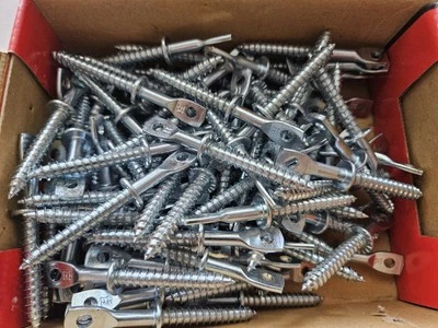 Hilti 388574 Tornillos de Retardo de Ojos Zinc 1/4"" x 2-3/4"" EL WS - Caja de 100 Foto 1 de 4